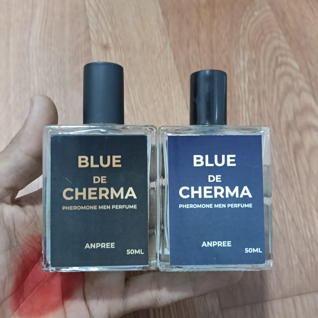 BLUE DE CHERMA Pheromone Men Perfume Combo ? ANPREE 50ml  | Long-Lasting Woody Fresh Scent  (Pack of 2)